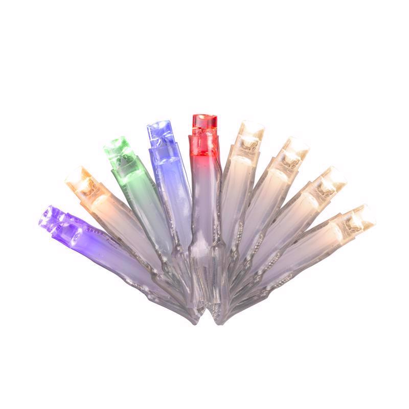 Celebrations LED Rice Multicolored/Warm White 200 ct Icicle Christmas Lights