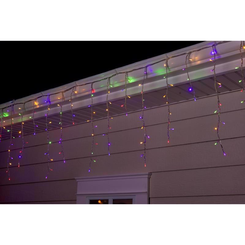 Celebrations LED Rice Multicolored/Warm White 200 ct Icicle Christmas Lights