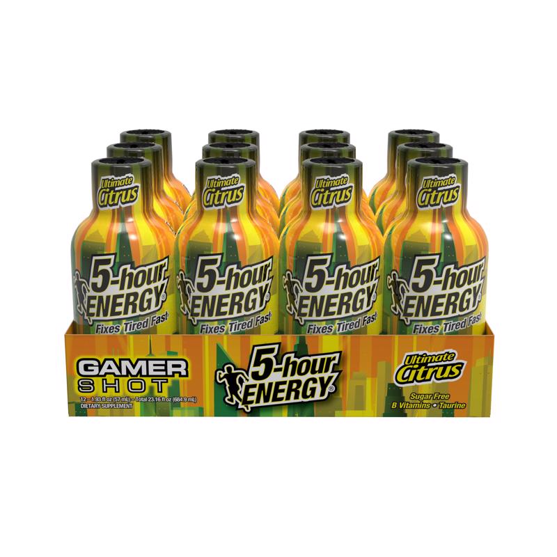 5-hour Energy Ultimate Citrus Sugar Free Citrus Lime Energy Shot 1.93 fl. oz., Pack of 12