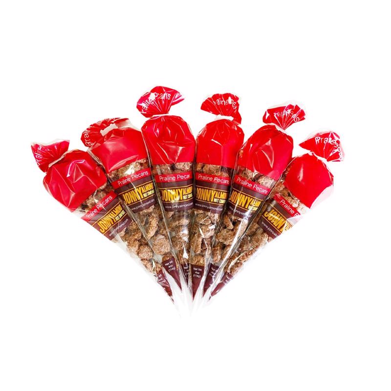 Jonny Almond Nut Company Praline Pecans 4 oz Bagged, Pack of 12
