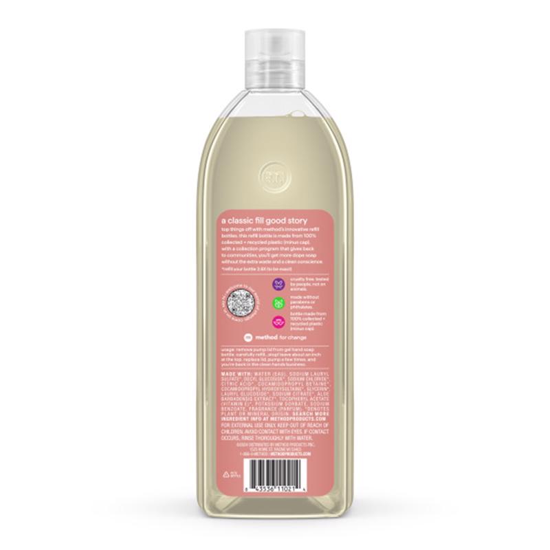 Method Vanilla & Raspberry Scent Gel Hand Wash 34 oz, Pack of 4