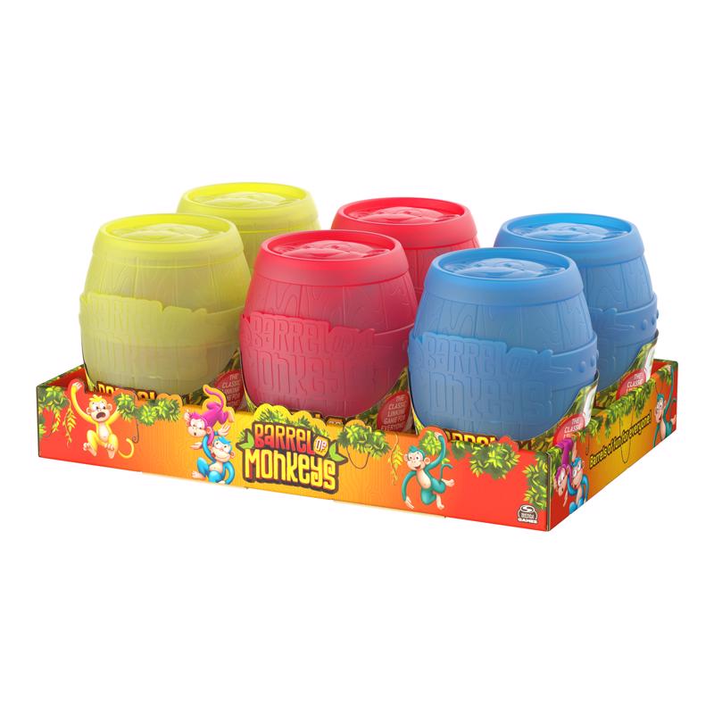 Spin Master Barrel Of Monkey Monkeys Game Assorted 16 pc