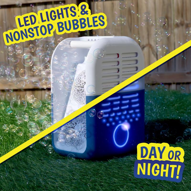 Maxx Bubbles Bubbles for the Ages Light Up Bubble Party Blue/White