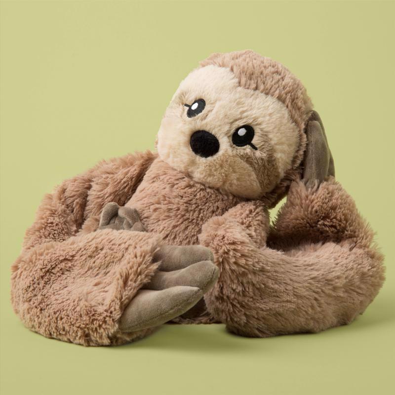 Hugimals World Hugarounds Sawyer the Sloth Weighted Neck and Shoulder Wrap Brown, Pack of 4