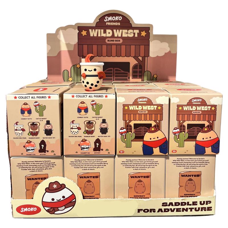 Smoko Wild West Friends Blind Box Figure Multicolored, Pack of 24