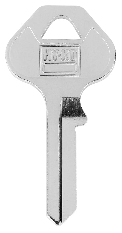 Hy-Ko 1101088/40KB Key Blank, Brass, Nickel-Plated, For: Ace Padlock 88/40KB Locks, Pack of 10