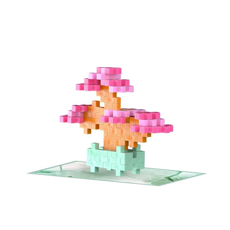 Plus-Plus Playful Plant Packets Building Set Multicolored, Pack of 36