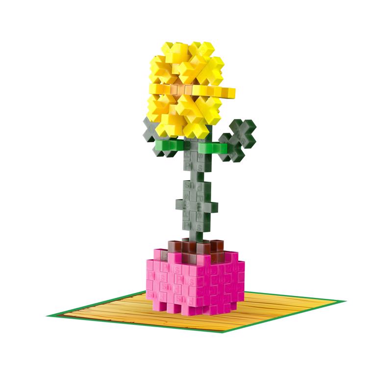 Plus-Plus Playful Plant Packets Building Set Multicolored, Pack of 36