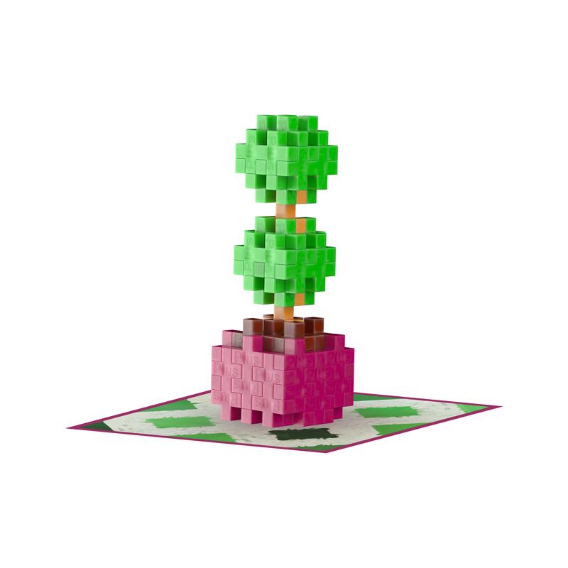 Plus-Plus Playful Plant Packets Building Set Multicolored, Pack of 36