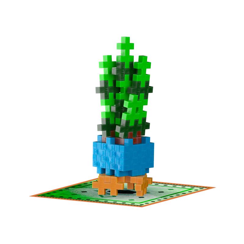 Plus-Plus Playful Plant Packets Building Set Multicolored, Pack of 36