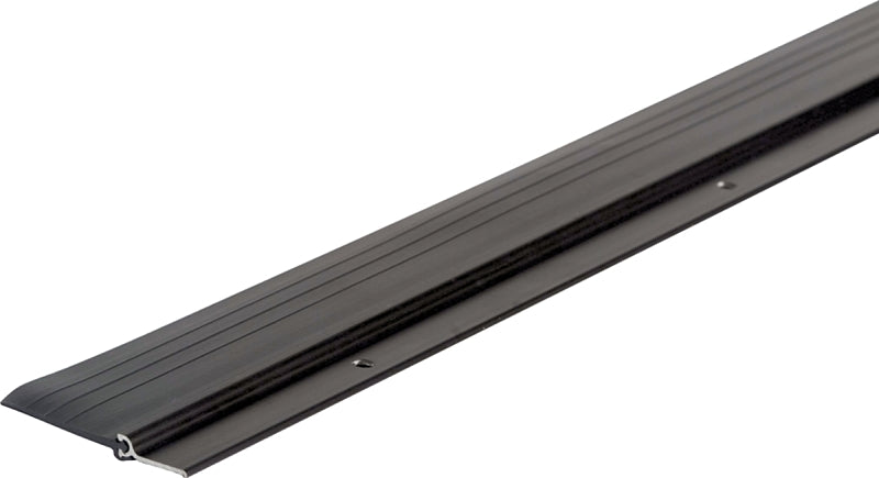 M-D 69633 Door Sweep, 36 in L, 2-1/4 in W, Aluminum Flange, Vinyl Insert, ADA Compliant