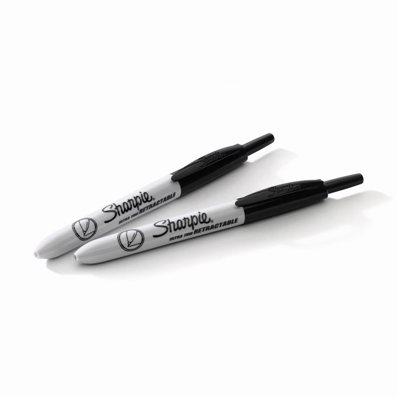 Sharpie Black Ultra Fine Tip Permanent Marker 2 pk, Pack of 6