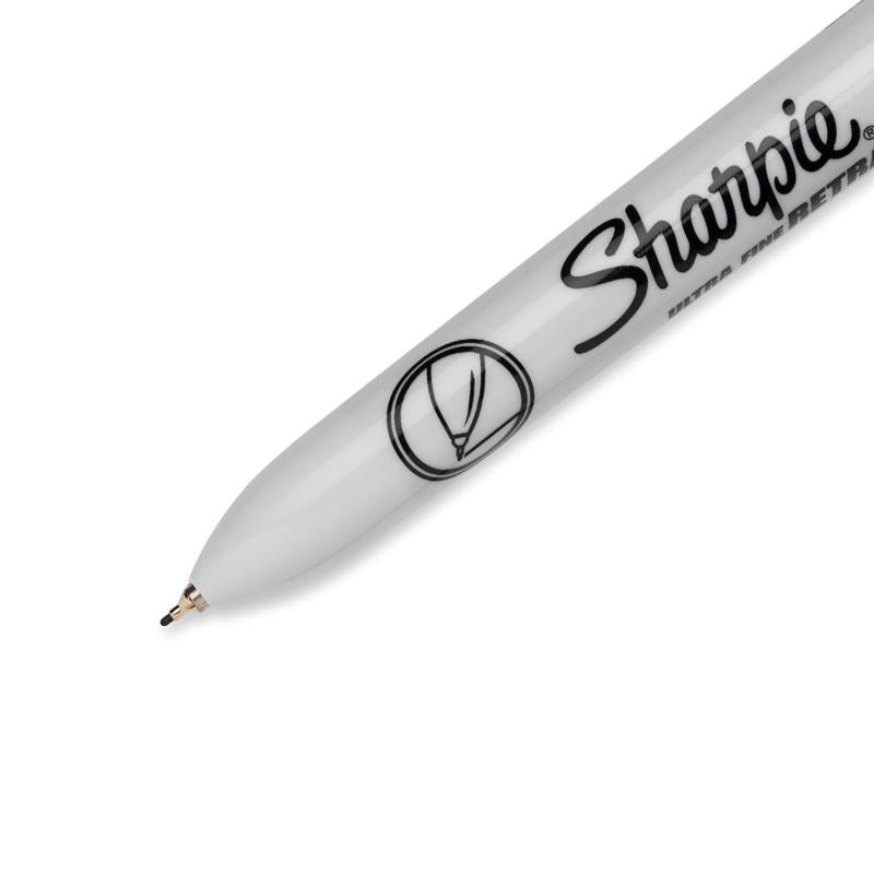Sharpie Black Ultra Fine Tip Permanent Marker 2 pk, Pack of 6