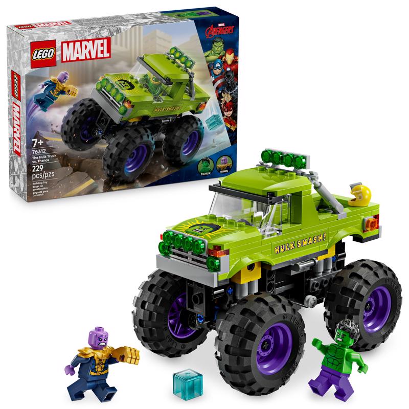 LEGO Super Heroes The Hulk Truck vs. Thanos Building Set Multicolored 229 pc