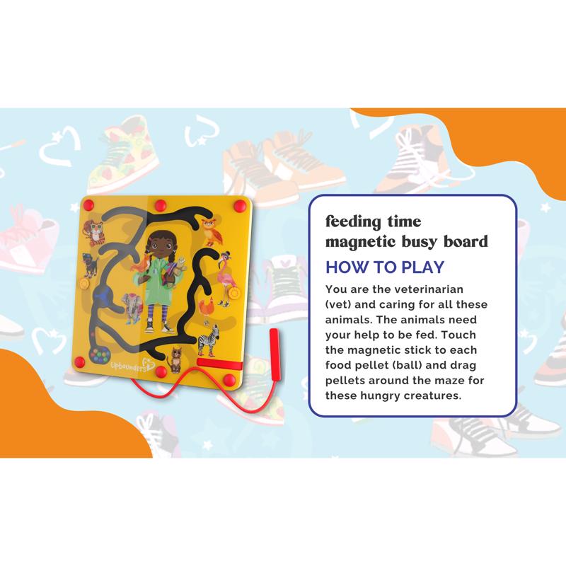 Upbounders Feeding Time Magnetic Maze Travel Toy