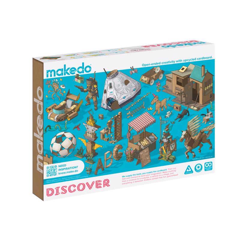 Makedo Discover Kit for 2 to 5 Makers Construction Playset 126 pc