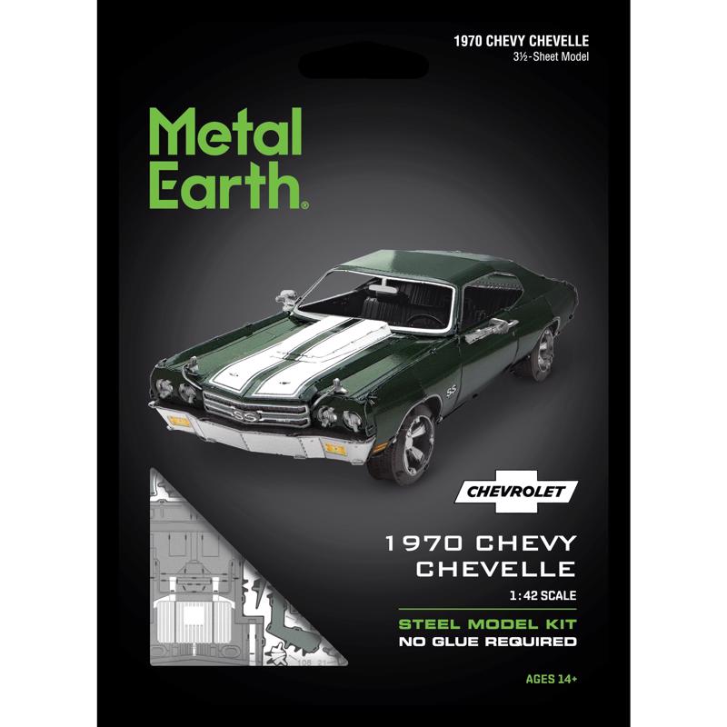 Metal Earth 1970 Chevy Chevelle 3D Steel Model Kit Green