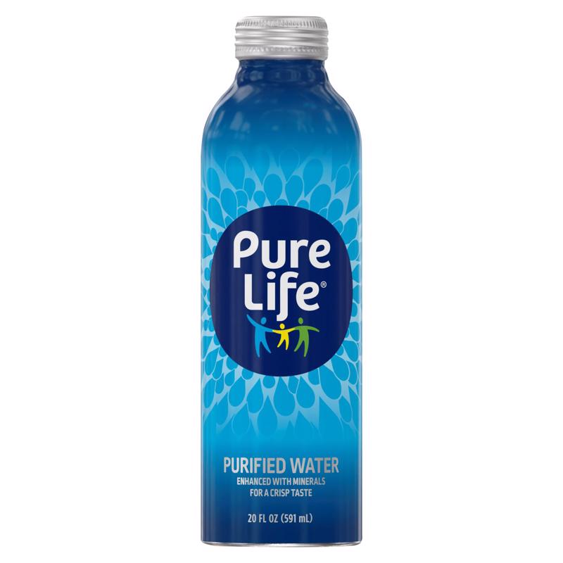 Primo Pure Life Natural Bottled Water 20 fl. oz. 1 pk, Pack of 18