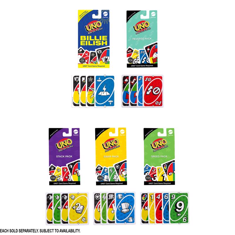 UNO Expansion Packs Card Game, Pack of 24