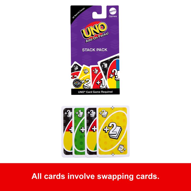 UNO Expansion Packs Card Game, Pack of 24