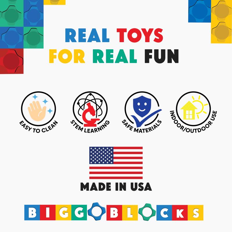 Biggo Beginner Set Jumbo Building Blocks Assorted 28 pc