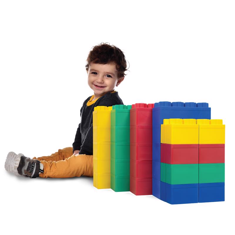 Biggo Beginner Set Jumbo Building Blocks Assorted 28 pc