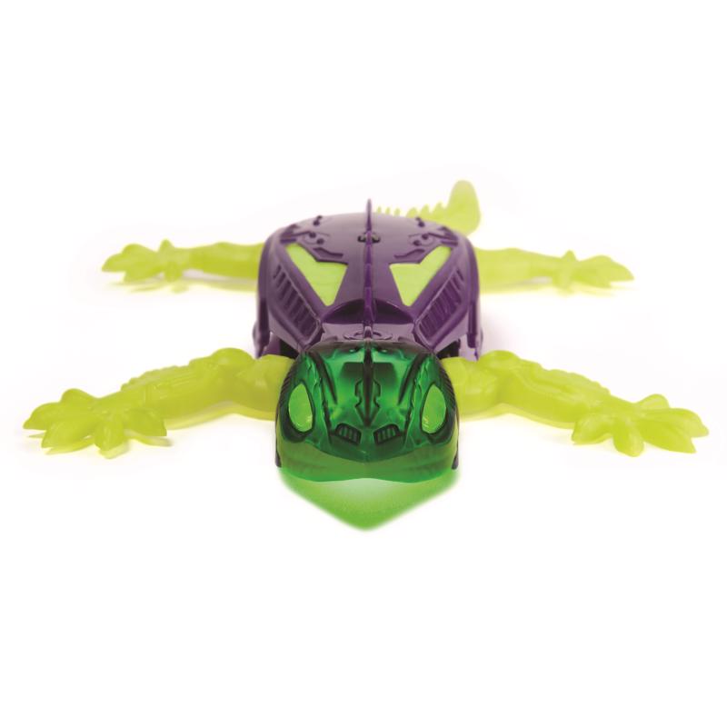 Hex Bots Gecko Rechargeable Remote Control Robot Green/Purple