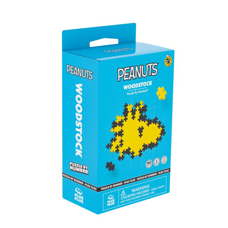 Plus-Plus Peanuts Puzzle By Number Building Toy 100 pc, Pack of 24