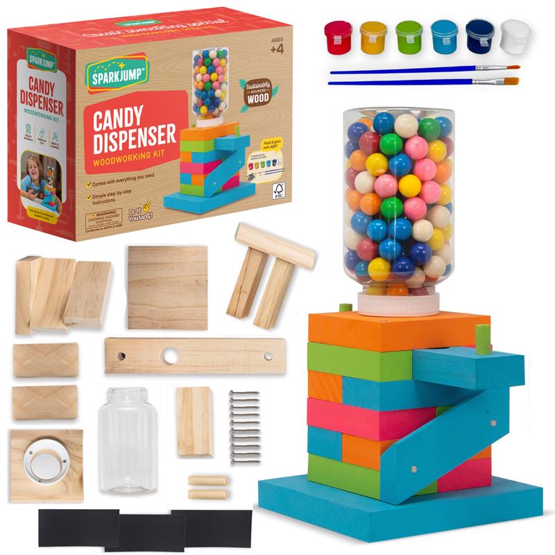 SparkJump Candy Dispenser Woodworking Kit
