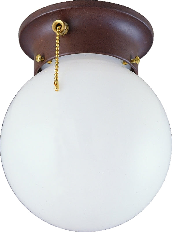 Boston Harbor F30153375 Ceiling Light Fixture, 0.5 A, 120 V, 60 W, 1-Lamp, CFL Lamp, Metal Fixture, Sienna Fixture