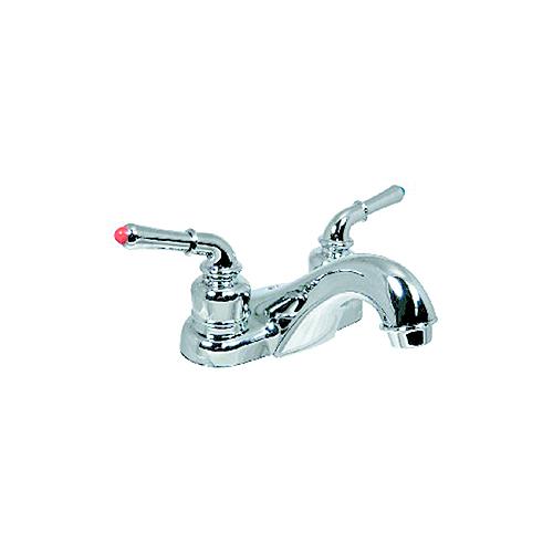Valterra Catalina Two Teacup Handle 4″ RV Lavatory Bathroom Hi-Rise Spout Faucet