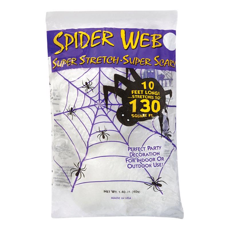 Fun World 18 in. Spider Web Halloween Decor, Pack of 36