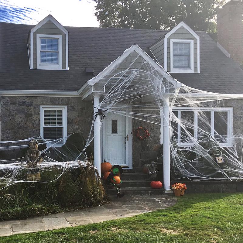 Fun World 18 in. Spider Web Halloween Decor, Pack of 36