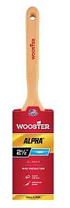 Wooster 4232-2 1/2 Paint Brush, Maple Wood Handle, 2-1/2 in W, 2-15/16 in L Bristle, Synthetic Bristle, Flat Sash Handle