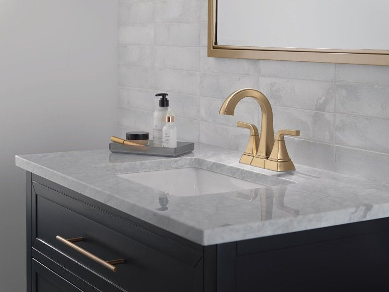 Delta Knoxville Series 25854LF-CZ Centerset Bathroom Faucet, 1.2 gpm, 2-Faucet Handle, 3-Faucet Hole, Metal