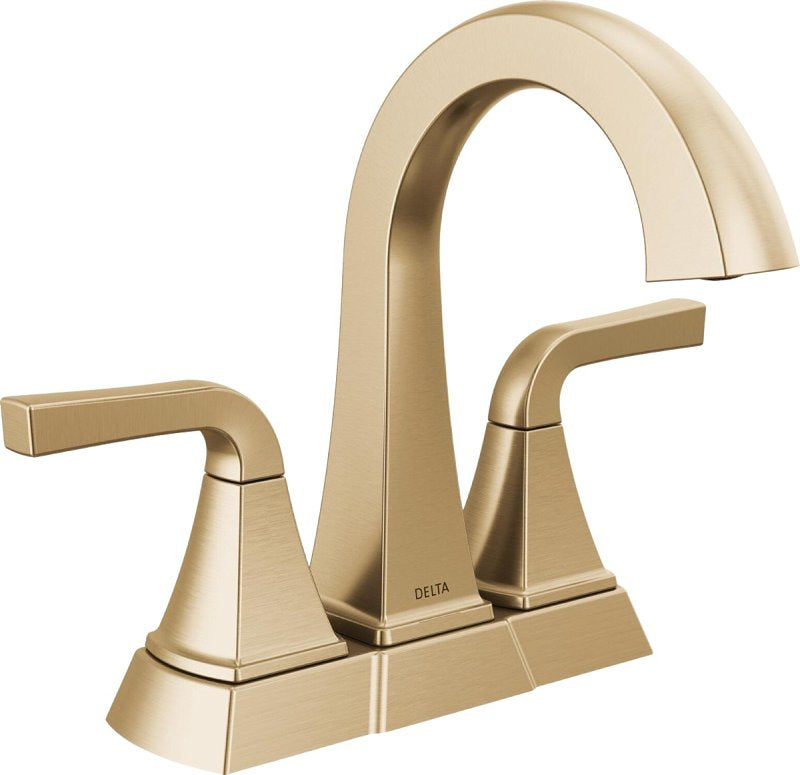 Delta Knoxville Series 25854LF-CZ Centerset Bathroom Faucet, 1.2 gpm, 2-Faucet Handle, 3-Faucet Hole, Metal