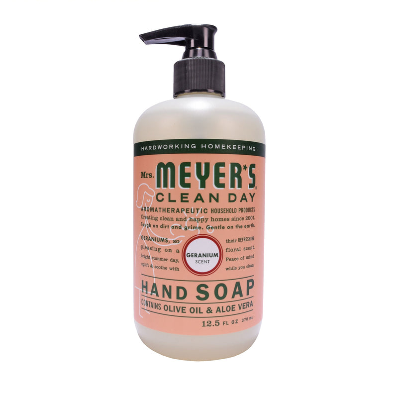 Mrs. Meyer's Clean Day Organic Geranium Scent Liquid Hand Soap 12.5 oz, Pack of 6