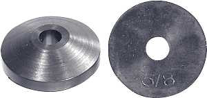 Danco 35099B Beveled Faucet Washer, 5/8 in, 13/16 in Dia, Rubber, Pack of 5