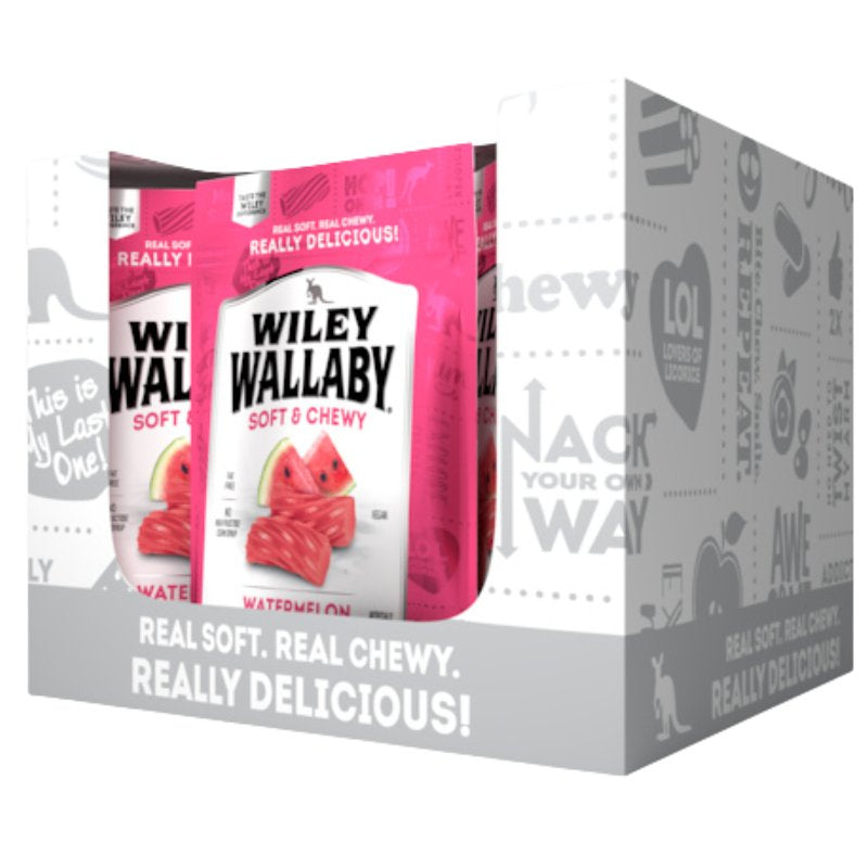 Wiley Wallaby 633457 Licorice, Chewy, Watermelon, 10 oz Bag, Pack of 10