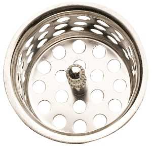 Plumb Pak PP820-30 Basket Strainer with Post, 1-1/2 in Dia, Chrome-Plated