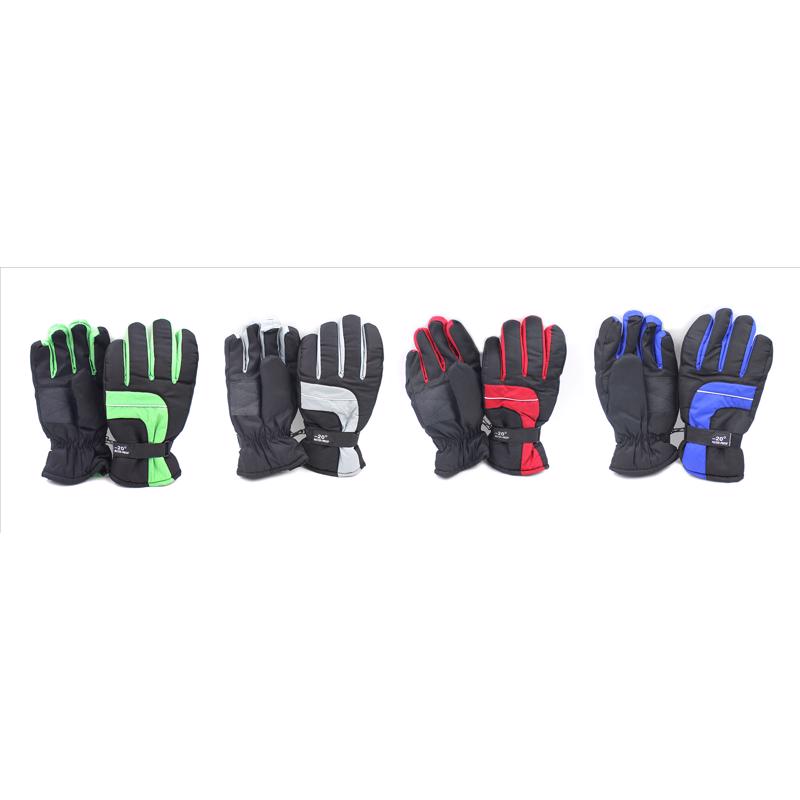 Diamond Visions Polar Wear L/XL Polyester SKI Black Gloves, Pack of 24