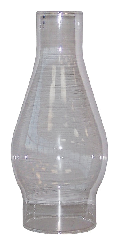 Tiki 411B Lamp Chimney, Glass, Clear, For: 110-MTB Chamber Lamp and Traditional Oil Lamps With 2-5/8 in Bases, Pack of 6