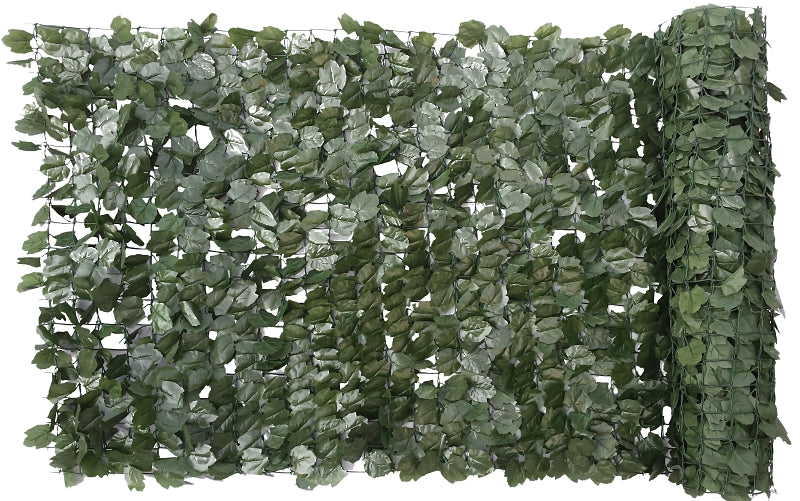naturae decor RLD4096-1000 Ivy Leaf Privacy Screen, 40 in H, 36 in W, Green, Plastic