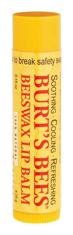 Burt's Bees Peppermint Scent Lip Balm 0.15 oz 1 pk, Pack of 12