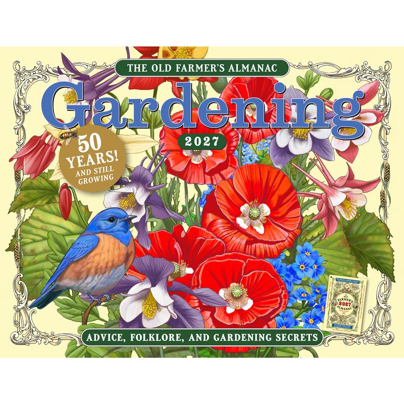 The Old Farmer's Almanac Yankee Publishing Gardening Calendar 2026 Calendar, Pack of 20