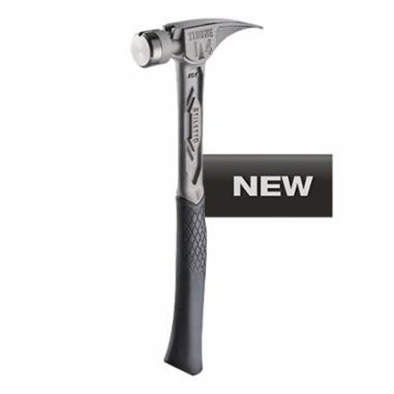 Stiletto Tibone Series TIB14RSC Framing Hammer, Straight Claw, Titanium Head, 15.2 in OAL