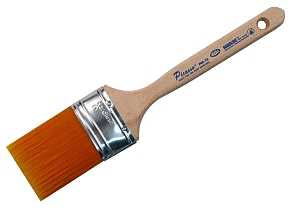 Proform Picasso PIC14-2.5 Paint Brush, 2-1/2 in W, Oval, Stiff, Straight-Cut Brush, PBT Bristle, Standard Handle