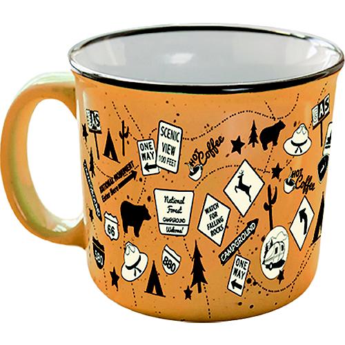 JR Products Camp Casual CC004T Mug, Tangerine Trip