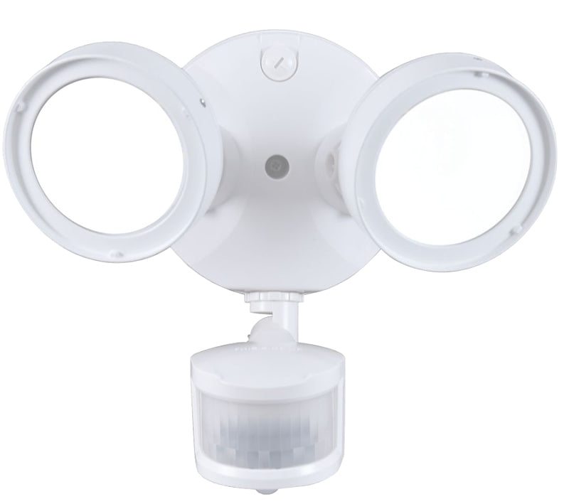 Halo TGS Series TGS2S402MRRW Motion Sensor Flood Light, 8 x 6.4 in Dimensions, 2500 Lumens, White Fixture, 120 V, 21.6 W