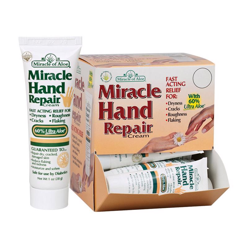 Miracle of Aloe Herbal Scent Hand Repair Cream 1 oz 1 pk, Pack of 12